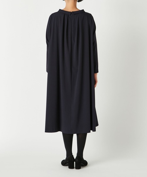 「conges payes ADIEU TRISTESSE」 長袖ワンピース 38 ネイビー レディース_画像5