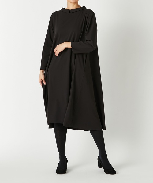 「conges payes ADIEU TRISTESSE」 長袖ワンピース 38 ネイビー レディース_画像6