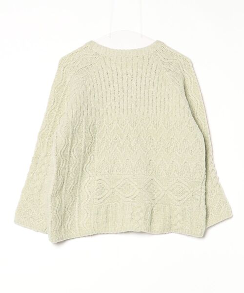 「NIMES」 長袖ニット - グリーン レディース_画像2