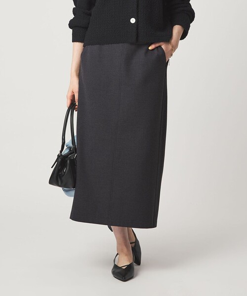 美品 M グリーンレーベルリラクシング ウール100 スカート セットアップ 黒 UNITED ARROWS green label relaxing - 美品 M グリーンレーベル