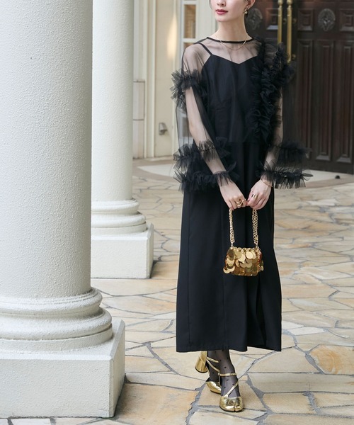 「forksy.」 コンビワンピース M ブラック レディース_画像3