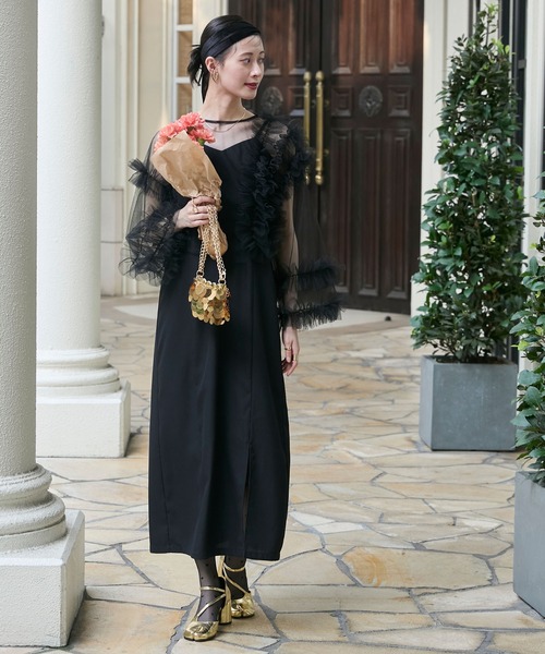 「forksy.」 コンビワンピース M ブラック レディース_画像5