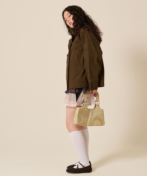 ハンドバッグ パッチワーク ハンドバッグ TINA：JOJUN ショルダー付き 