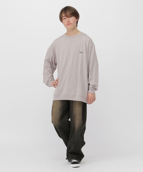 GLOBAL WORK（グローバルワーク） tシャツ 切り替えサマ見えロンT/AND