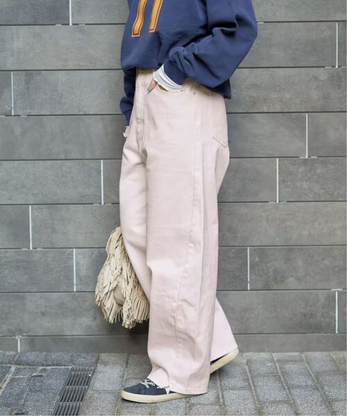 ワイドパンツ ジーンズ デニム デニムパンツ 「追加9」ウォッシャブル / DU JOUR / デュ ジュール BARREL BAGGY JEANの画像