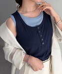 タンクトップ ノースリーブ 「接触冷感」カップ...の詳細画像5