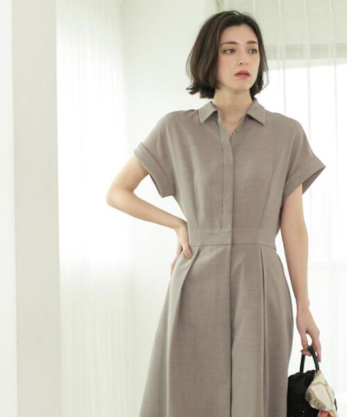 「OPAQUE.CLIP」 シャツワンピース 40 ネイビー レディース_画像8