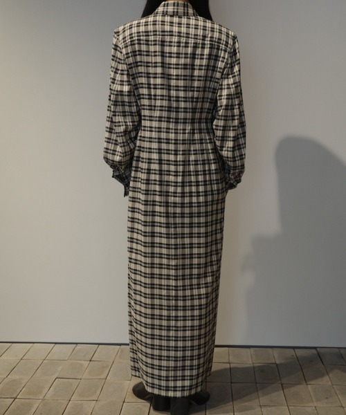 CLANE（クラネ） ワンピース CLANE UP POCKET CHECK SHIRT ONEPIECE