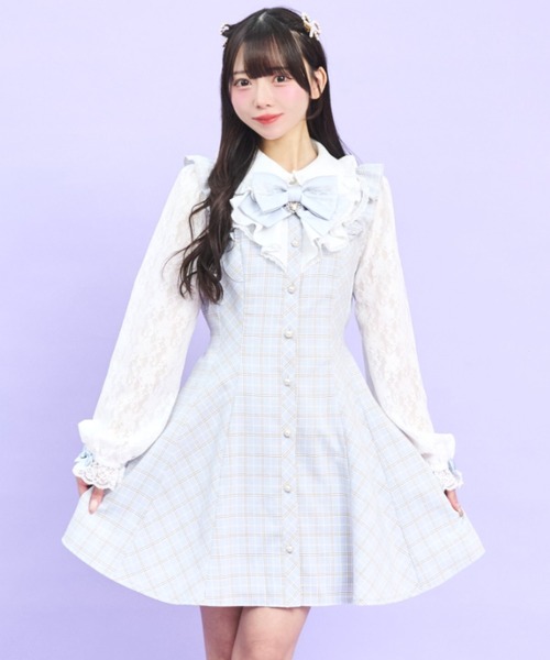 Secret Honey（シークレットハニー） ワンピース 袖レースラッフル