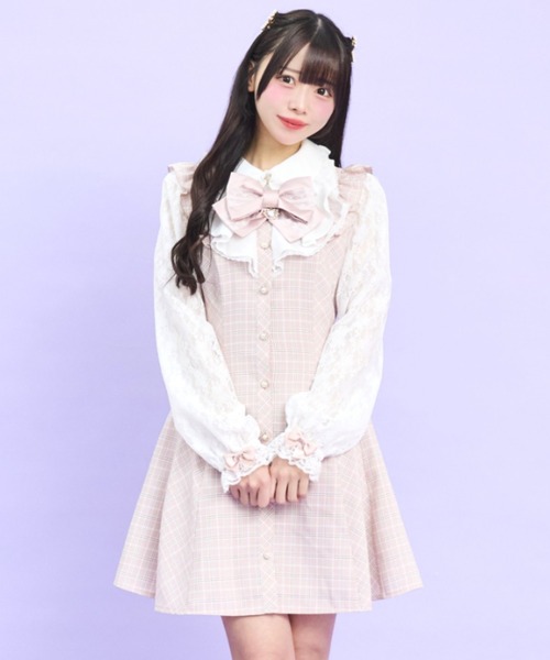 Secret Honey（シークレットハニー） ワンピース 袖レースラッフル