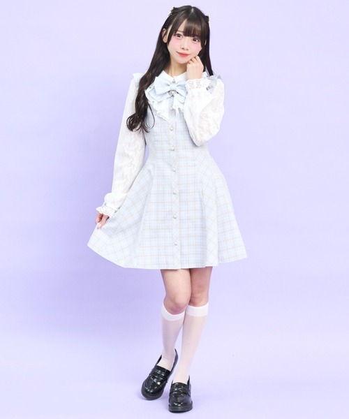 Secret Honey（シークレットハニー） ワンピース 袖レースラッフル