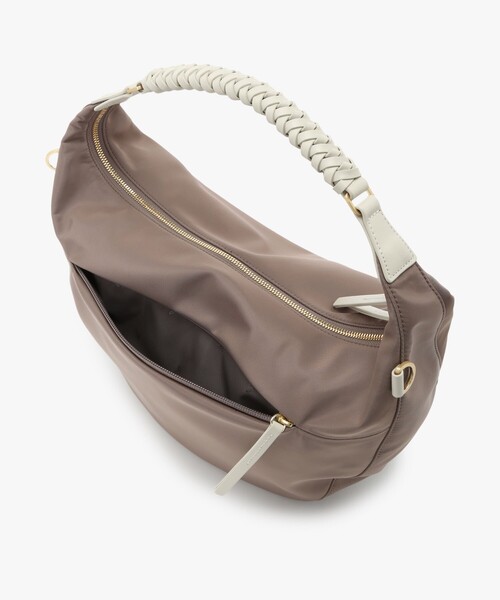 (新品タグ付き) agnes b ゴールド ショルダーバッグ agnes b.（アニエスベー） ショルダーバッグ バッグ ナイロン 2way