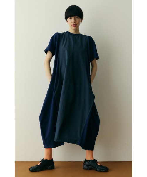 HeRIN.CYE ワンピース 半袖 Round form dress ラウンドフォルムドレス