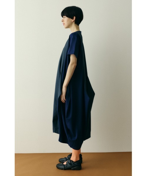 HeRIN.CYE ワンピース 半袖 Round form dress ラウンドフォルムドレス