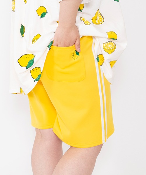 PUNYUS（プニュズ） パンツ フードジャージショートパンツ レディース