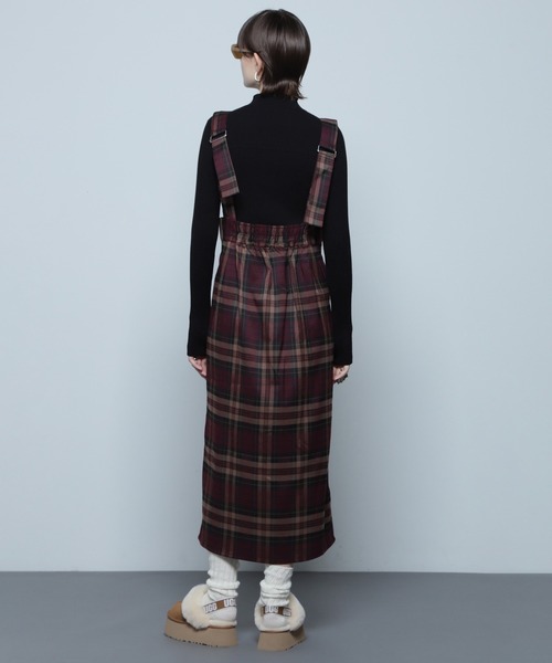 「ROSE BUD」 サロペットスカート ONE SIZE ブラウン レディース_画像5