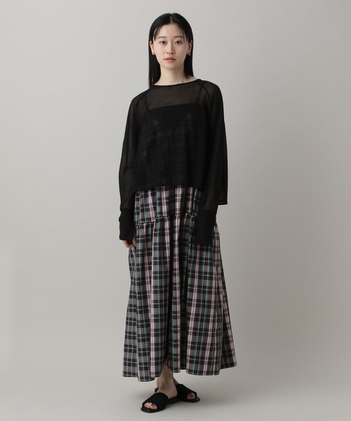 tシャツ シアーショートプルオーバー レディースの画像