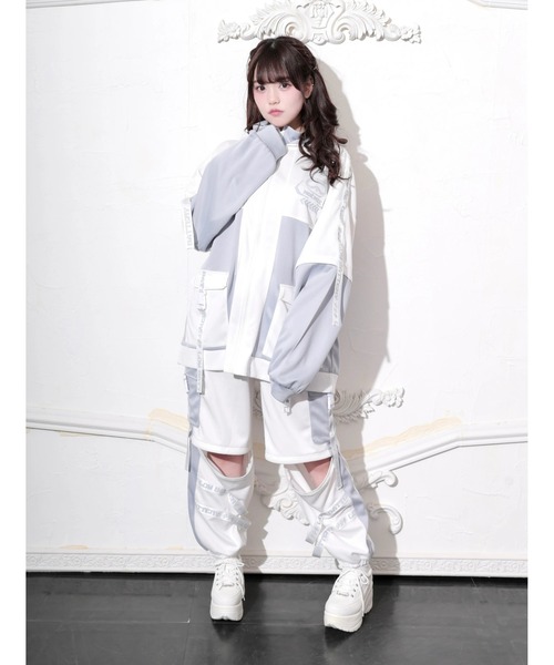 NOEMIE（ノエミー） パーカー ネコミミサイバー配色ユニセックスZIP