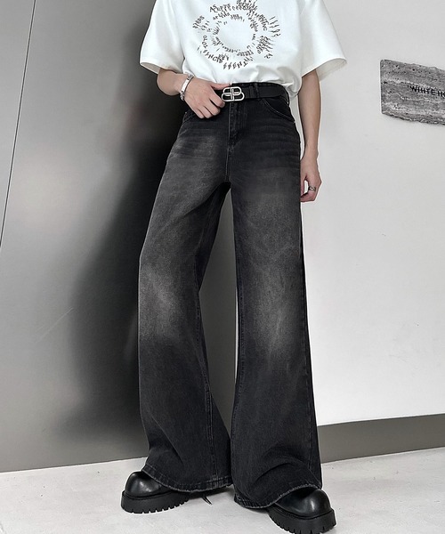 「JOHNNY WOLF」 デニムパンツ L ブラック メンズ_画像2