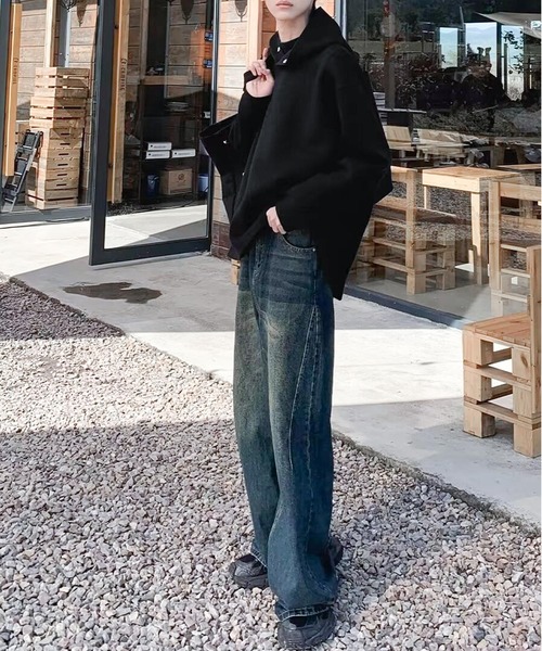 「JOHNNY WOLF」 デニムパンツ L ブラック メンズ_画像7