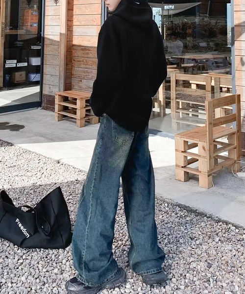 「JOHNNY WOLF」 デニムパンツ L ブラック メンズ_画像8
