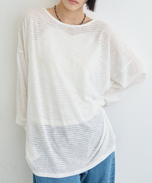 CIAOPANIC TYPY（チャオパニックティピー） tシャツ シアーボーダー