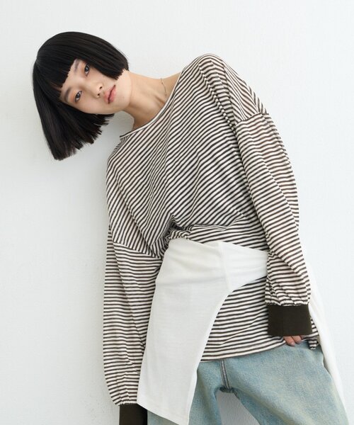 CIAOPANIC TYPY（チャオパニックティピー） tシャツ シアーボーダー