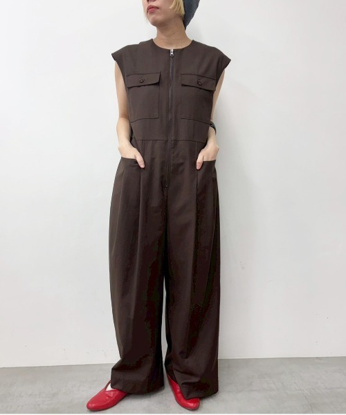 MIDVEIN（ミッドヴェイン） サロペット オーバーオール Zip jumpsuit