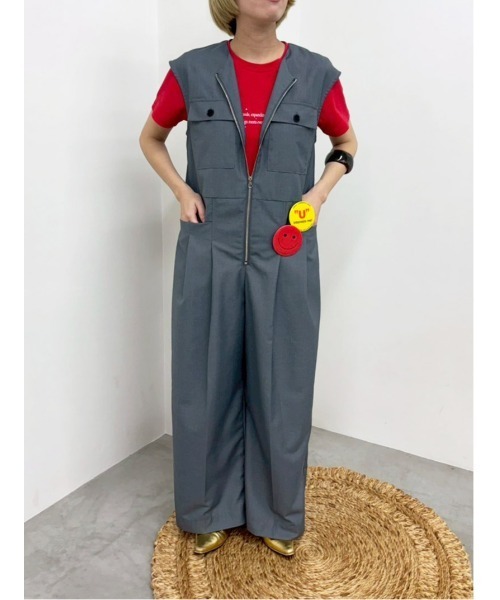 MIDVEIN（ミッドヴェイン） サロペット オーバーオール Zip jumpsuit