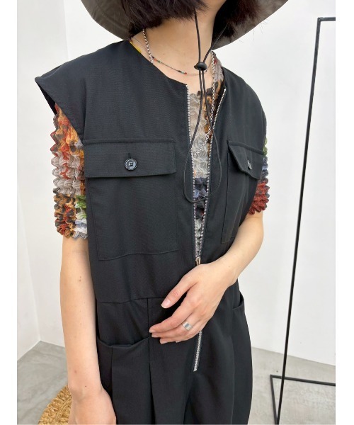MIDVEIN（ミッドヴェイン） サロペット オーバーオール Zip jumpsuit