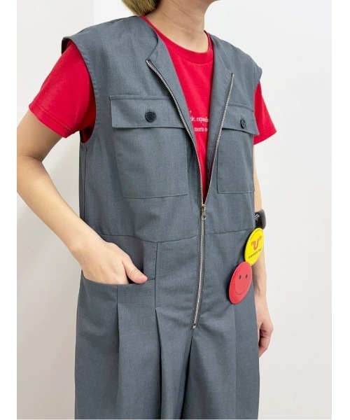 MIDVEIN（ミッドヴェイン） サロペット オーバーオール Zip jumpsuit