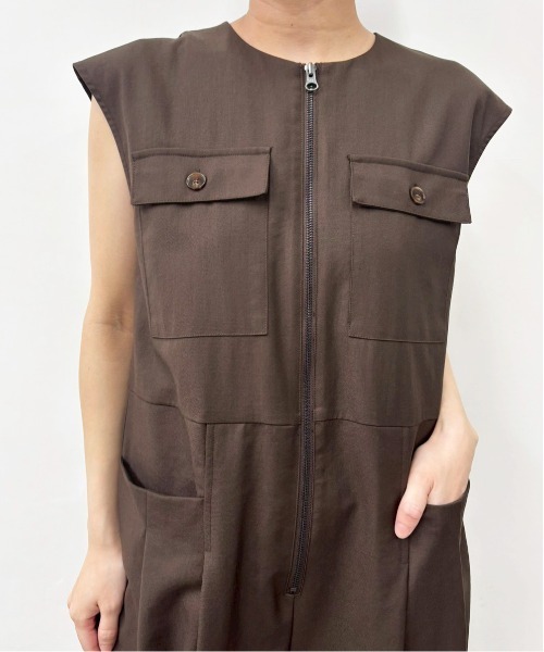 MIDVEIN（ミッドヴェイン） サロペット オーバーオール Zip jumpsuit