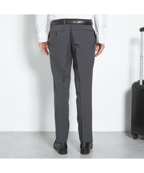 専用　スーツセレクト　タックテーパードパンツ　グレーネイビー２本セット SUIT SELECT セレモニースーツ スラックス 「すぐ着られる裾上げ済仕様