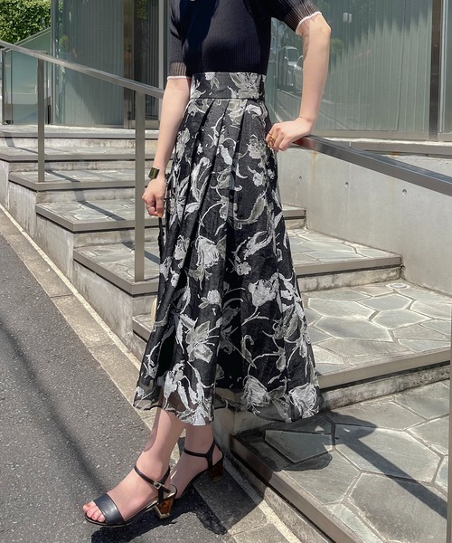 「natural couture」 フレアスカート FREE ブラック レディース_画像8