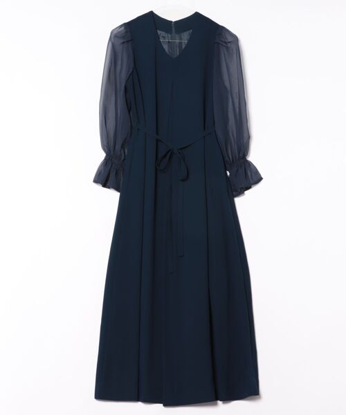 「PREFERIR」 長袖ワンピース LARGE ブラック レディース_画像4
