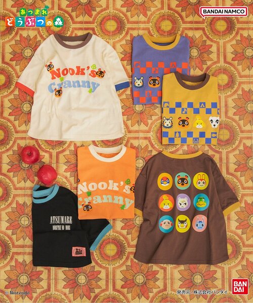 BREEZE(ブリーズ) tシャツ あつまれ どうぶつの森 リンガーTシャツ BREEZE(ブリーズ) tシャツ あつまれ どうぶつの森 リンガーTシャツ