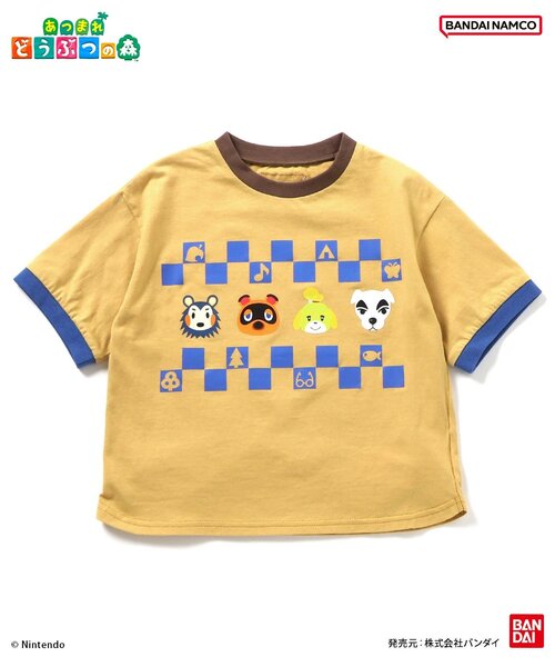 BREEZE（ブリーズ） tシャツ あつまれ どうぶつの森 リンガーTシャツ