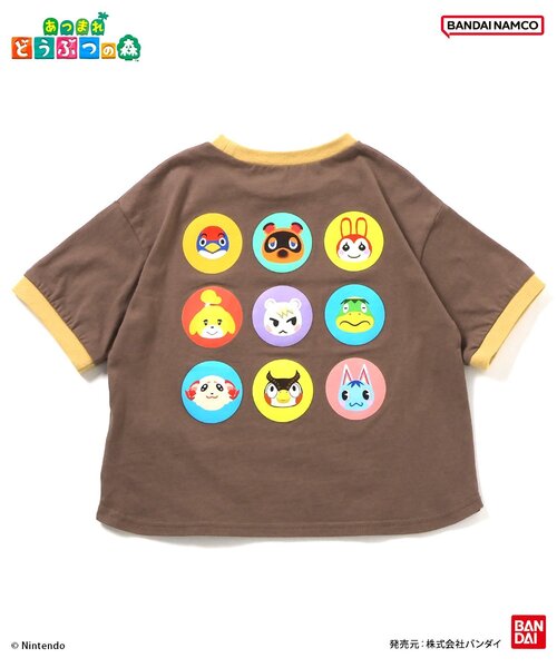 BREEZE（ブリーズ） tシャツ あつまれ どうぶつの森 リンガーTシャツ