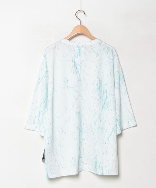 「SHAREEF」 刺繍7分袖Tシャツ 2 ホワイト メンズ_画像2