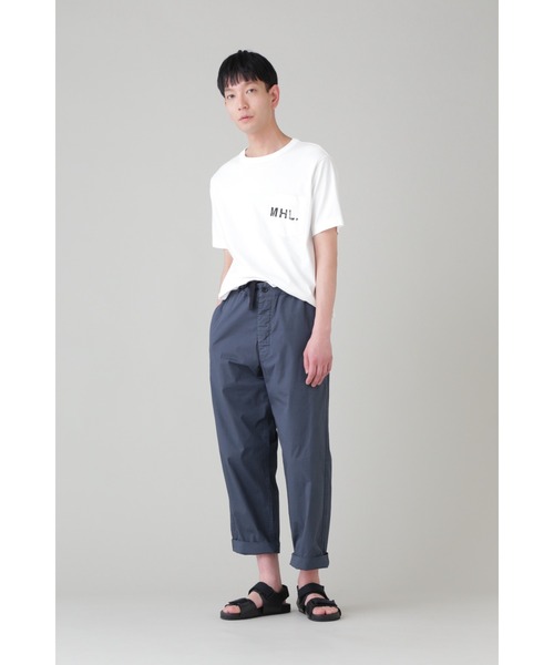 MHL.（エムエイチエル） 半袖Tシャツ MEDIUM ホワイト メンズ