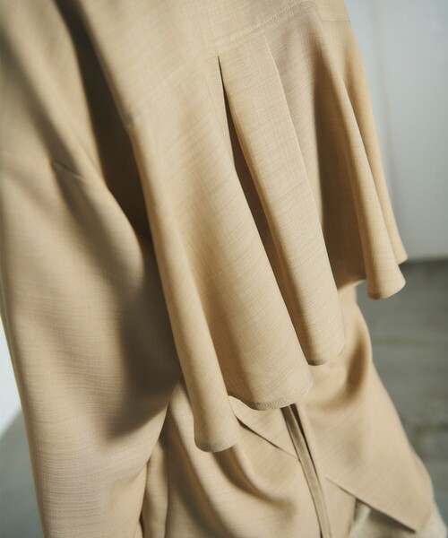 「GRACE CONTINENTAL」 「Diagram」長袖シャツ 36 ベージュ レディース_画像9