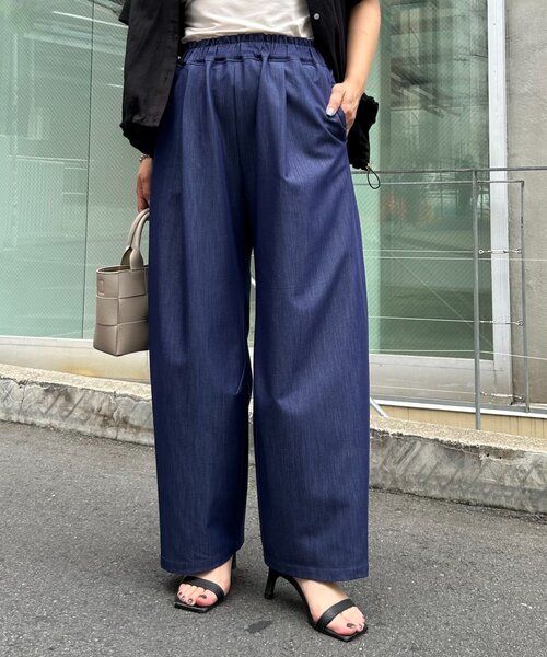 「Jena espace merveilleux」 イージーパンツ FREE ブルー レディース_画像5