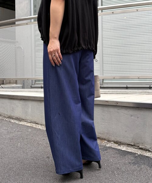 「Jena espace merveilleux」 イージーパンツ FREE ブルー レディース_画像7