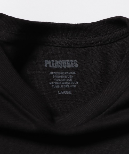 「PLEASURES」 半袖Tシャツ L ブラック メンズ_画像8