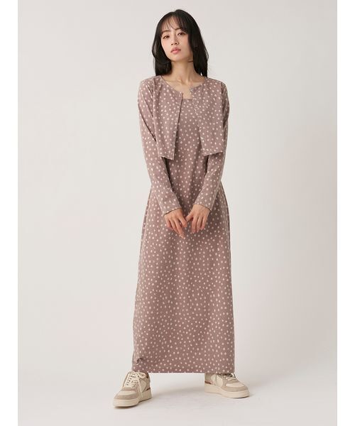 SNIDEL（スナイデル） ワンピース プリントカップインキャミワンピース