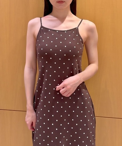 SNIDEL（スナイデル） ワンピース プリントカップインキャミワンピース
