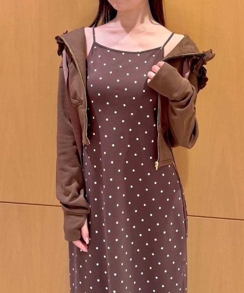 SNIDEL（スナイデル） ワンピース プリントカップインキャミワンピース