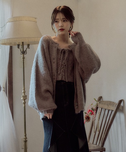 mideal（マイディール） アンサンブル spangle knit ensemble