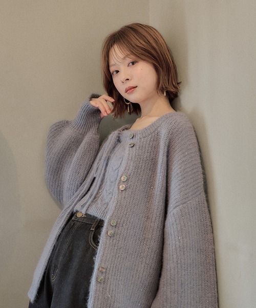 mideal（マイディール） アンサンブル spangle knit ensemble