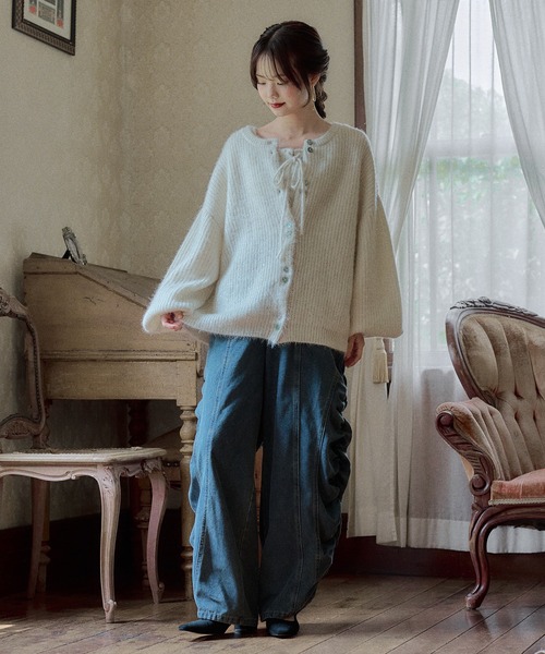 mideal（マイディール） アンサンブル spangle knit ensemble